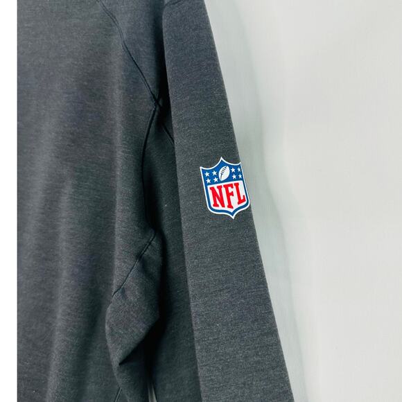 Nike Jacksonville Jaguars Gray Dri Fit Quarter-Zip Pullover Jacket size Medium - Picture 5 of 6